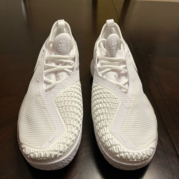 New Nike Court React Vapor NXT White Silver Tennis Sneaker Shoes - Picture 4 of 12